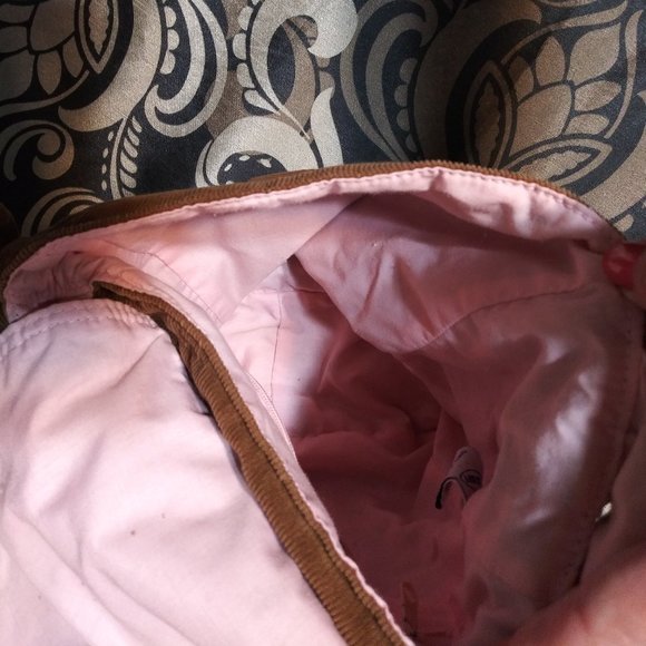 725 Med. Old Navy Brown Corduroy Purse - Picture 3 of 5